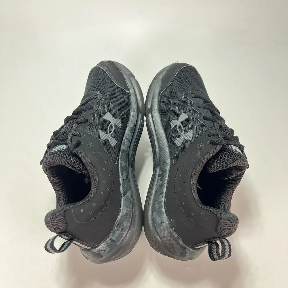 Under Armour Charged Assert 10 Black Pitch Grey Camo Running Shoes Men's Size 9